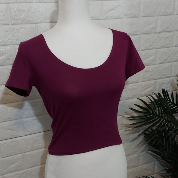 Pink Victoria's Secret Heart Back Crop Tee Small - Picture 9 of 11